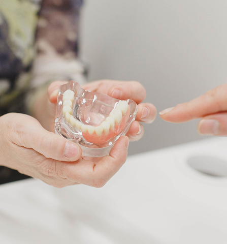 model of a denture